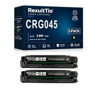 CRG045 Remplacement de la Cartouche de Toner Compatible à Haut rendement pour CRG045K avec la dernière Puce, Convient à l'imprimante Laser Canon mf633cdw 635cx 613Cdw, Noir