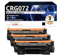 CRG072 Cartouche de Toner Compatible pour Canon imageCLASS LBP172dw MF284dw MF287dw MF289dw Imprimantes, Haute Capacité 4100 Pages, Impression Nette,Black-3 Pack