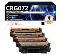 CRG072 Cartouche de Toner Compatible pour Canon imageCLASS LBP172dw MF284dw MF287dw MF289dw Imprimantes, Haute Capacité 4100 Pages, Impression Nette,Black-4 Pack