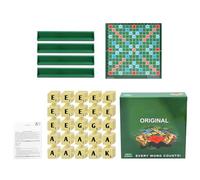CRGANGZY Creative English Alphabet Word Game, Mini Travel Board, éducation Spelling & Reading Game for Preschool, Family Learning Toy, 2-4 Players-A