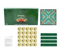CRGANGZY Creative English Alphabet Word Game, Mini Travel Board, éducation Spelling & Reading Game for Preschool, Family Learning Toy, 2-4 Players-B
