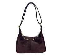 CRGANGZY Faux Suede Retro Tote Handbag grand sac à bandoulière Sac à bandoulière (café)