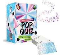 CRGANGZY Jeu-questionnaire Musical des années 90 et 2000, Quiz lyrique nostalgique avec 150 Cartes, animatez Vos soirées Entre Amis et en Famille avec ce Jeu Amusant de rétro