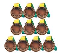 CRGANGZY Médailles en métal en Forme d'épi de blé avec Ruban 6.5 cm Médailles de récompense Or Argent et Bronze Prix pour compétitions, Rencontres Sportives Scolaires