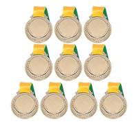 CRGANGZY Médailles en métal en Forme d'épi de blé avec Ruban 6.5 cm Médailles de récompense Or Argent et Bronze Prix pour compétitions, Rencontres Sportives Scolaires