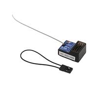 CRGANGZY Récepteur FS-BS6 6 canaux RC avec système de stabilisation gyroscopique pour FS-GT2E/FS-IT4S/FS-GT5 RC contrôleur émetteur télécommande voiture bateau