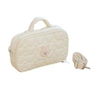 CRGANGZY Sac à langer multifonctionnel pour bébé, sacoche bandoulière pratique pour poussette avec poche isotherme, grand sac à couches pour futures mamans en déplacement (Lapereau)