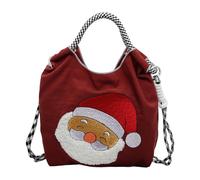 CRGANGZY Sac à main avec poignée supérieure du Père Noël, fourre-tout de capacité pour femme au quotidien (bleu)