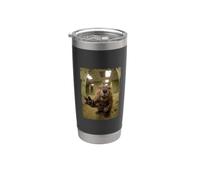 Cri Castor Bureau Salle De Pause Animal Gobelet isotherme en acier inoxydable double paroi