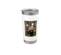 Cri Panda Roux Bureau Salle De Pause Animal Gobelet isotherme en acier inoxydable double paroi