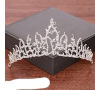 Criara Crown, Princess Tiaras for Girls, Bridal Tiara, Princess Birthday Party, mariage Accessoires de cheveux Tiara Bridal Wedding Gold/Silver Color Crowns et Tiaras Pearl Heashipied Diadem Crown-S