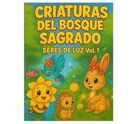 Criaturas del Bosque Sagrado - Seres de Luz Vol. 1: Criaturas del Bosque Sagrado - Libro para colorear de animales tiernos y mágicos