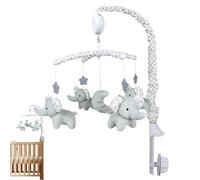 Crib Cradle - Wind Up Music Box, Rotating Hanging Nursery Toy, Bed Attachment for Children's Relaxation | Wind-Up High Contrast Mobile Animals Nursery Decor for Boys and Girls Enhances Room