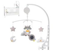 Crib Mobile Decoration | PP + Cotton, 49x42x35cm, 420g | Hanging Sound Toy With Photo Pendant | Nursery Soothing Music Box For