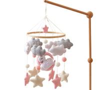 Crib Mobile - Felt Soft Sensory Boho Rotating | Kids Crib Toys Mobile