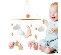 Crib Mobile - Pépinière Musicale Boho En Bois Suspendue Pour Décor | Mobile De Berceau En Bois Portable Avec Un Design Musical Apaisant Pour La Décoration De La Chambre De Bébé, Du Couffin