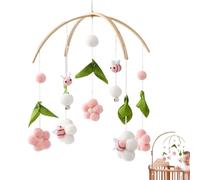 Crib Mobile | Sleep Soothing Bed Bell - Polyvalent Bee And Flower Crib Mobile, Cognitive Growth Enhancer With Suspended Function | Nursery Hangable Decoration For Kids babyyshower Or Birthday