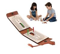 Cribbage Board | Jeu de cartes à jouer - avec rangement interactif traditionnel jouet de table pour les voyages, le camping, les nuits d' , adultes, femmes, hommes, garçons et filles