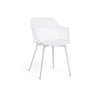 Cribel Fauteuil Bunny, Aluminium Métal Polypropylène, Blanc, 57x77x82