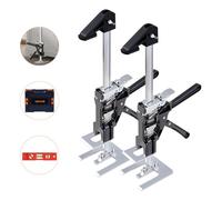 Cric à Bras 2PCs-VEVOR-Lève Meubles Portes Plaques avec Capacité 200 kg-Outil de Levage Manuel jusqu'à 23,5 cm-Noir