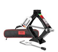 Cric à Ciseaux HEYNER®, TÜV & GS, cric avec manivelle et Support en Caoutchouc, 1,5t pour SUV/VP - avec Sac