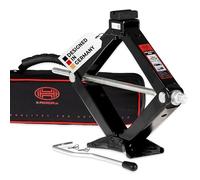 HEYNER® Cric à Ciseaux, cric avec manivelle et Support en Caoutchouc, 2t pour SUV/VP - avec Sac