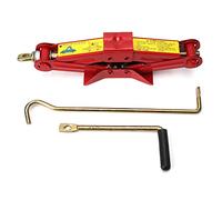 Cric à Ciseaux pour Voiture |Base Extra Large pour Levage sûr |Outil de Changement de Pneu d'urgence pour SUV/camions/berlines |3 Options de Charge 0,5T / 1T / 2T Fer Rouge (0.5T)