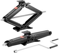 Cric à ciseaux VEVOR RV Cric avec manivelle & clé à douille & niveau à bulle (2 pièces) Stabilisateur Nivellement 103-595 mm Hauteur de levage Cric stabilisateur pas facile à plier (2948 kg)