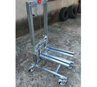 Cric à palettes pliant, chariot élévateur manuel avec roues à 360°, diable léger pour construction et utilisation Ga, équinte de manutention des matériaux