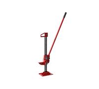 HOMCOM Cric de Levage cric Voiture Hauteur de Levage 10-105 cm Charge Max. 3 tonnes pour kit de Maintenance agricole, palan, treuil Acier Rouge
