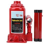 Cric Bouteille hydraulique 12T Portable pour véhicule | Vérin, Levage Automobile, Compatible Caravane, Tracteur, Camion, Format Portable, pour Voiture, Usage Routier