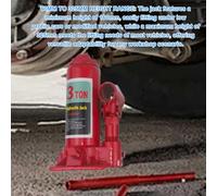 Cric Bouteille hydraulique 3 tonnes, Levage Vertical Robuste Tout en Acier, Plage de Hauteur de 6,3 à 12,8 Pouces pour la réparation de camionnettes SUV