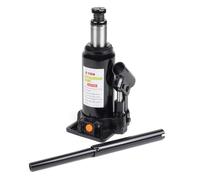 WilTec Cric Bouteille hydraulique 6T Vérin de Levage avec Fonction Descente Lente, 197-382 mm