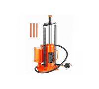 Cric bouteille hydraulique et pneumatique capacité 12 T levage 26 5-50 5 cm avec pompe orange pour voiture et SUV