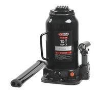 KS Tools – Cric bouteille hydraulique 160.0356 – Capacité 15 tonnes – Noir