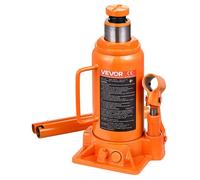 VEVOR Cric Bouteille Hydraulique avec Grande Capacité de 12 T, Cric de Levage pour Voiture Plage 20,5-40 cm, Construction Solide, pour Entretien Réparation Automobile SUV, Atelier Garage, Orange