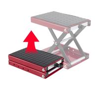 Cric Ciseau pour Moto - Plateau Large Équipé d'un Treuil À Manivelle Et d'un Support Central - Équipement de Levage Rapide pour Scooter et Entretien Atelier Moto