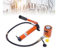 Cric cylindrique hydraulique 10/20T, vérin de puissance Porta à profil bas, Mini cric Ram à simple effet avec pompe à main hydraulique CP-180 10T Pump