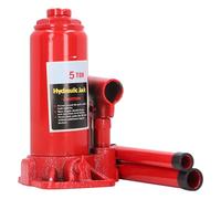 Cric de Bouteille hydraulique 5T, vanne de dérivation de sécurité à Commande Verticale, Levage de Voiture en Acier