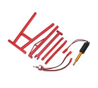 Cric de Grue à Moteur RC, Moteur de Levage de Grue à Roulement Solide et Réaliste pour Véhicules Télécommandés à l'échelle 1/10 (Rouge)