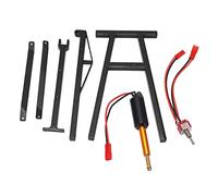 Cric de Grue à Moteur RC, Moteur de Levage de Grue à Roulement Solide et Réaliste pour Véhicules Télécommandés à l'échelle 1/10 (Black)