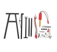 Cric de grue de moteur RC, Force de levage de 300g, roulement solide, cintre de grue de moteur RC pour véhicules télécommandés (Noire)