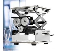 Cric de laboratoire électrique - Plateforme élévatrice en acier inoxydable avec télécommande, capacité de charge de 10 kg, table élévatrice à ciseaux réglable pour laboratoire et utilisation