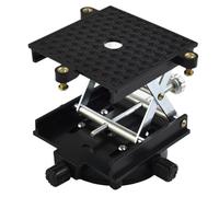 Cric de laboratoire plate-forme de levage pour établi de laboratoire, hauteur réglable de 4,5 à 11 cm, construction en alliage d'aluminium, compatible avec les expériences de physique, chimie