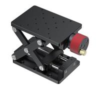 Cric de laboratoire, table élévatrice en aluminium, plate-forme en acier inoxydable, hauteur maximale de 55 mm, capacité de charge de 20 kg, faible friction, haute précision pour tests, expériences