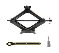 Cric de levage de voiture robuste de 2 tonnes - Poignée à cliquet économe en main-d'œuvre et compatible avec perceuse électrique, construction en plaque d'acier épaisse pour voitures/VUS/monospaces