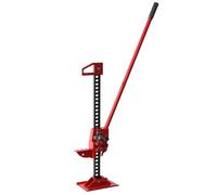 HOMCOM Cric de Levage cric Voiture Hauteur de Levage 10-105 cm Charge Max. 3 tonnes pour kit de Maintenance agricole, palan, treuil Acier Rouge