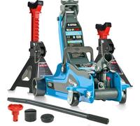 Cric de manœuvre cric 2,5T 85-365mm avec 2x supports béquilles de support LOT