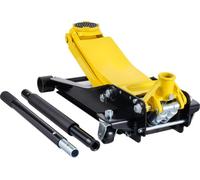 Cric de manœuvre hydraulique 2t - Cric de voiture à double piston - Cric robuste en fer pour voiture - Outil garage