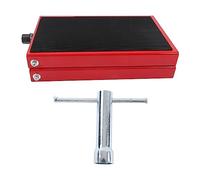 Cric de Moto réglable à Ciseaux, Support de Levage à manivelle, Support de Plate-Forme de Levage pour Tracteur de vélo, Utilisation en Atelier Professionnel, oxyde d'aluminium